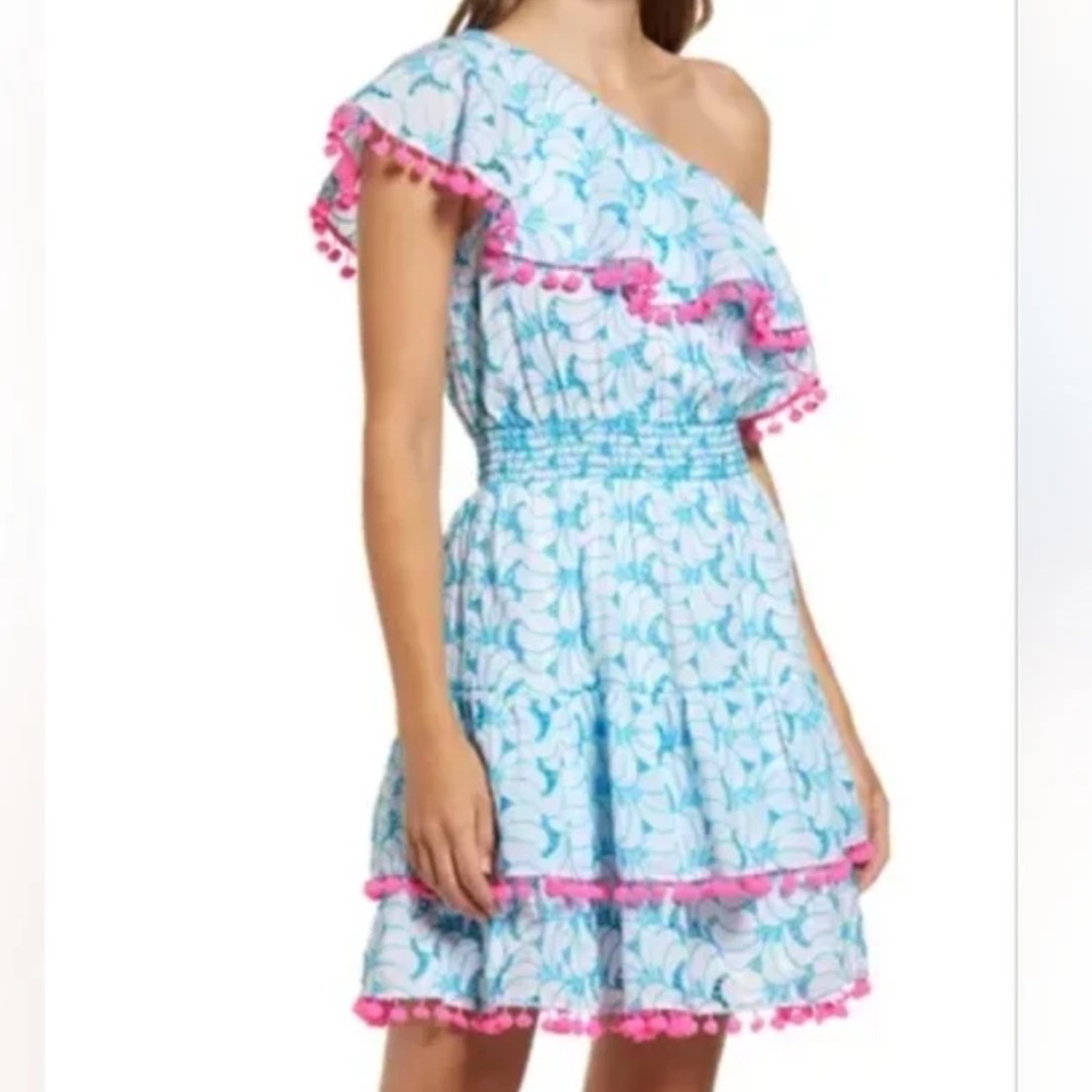 Lilly Pulitzer One Shoulder Addilyn Cotton Dress
